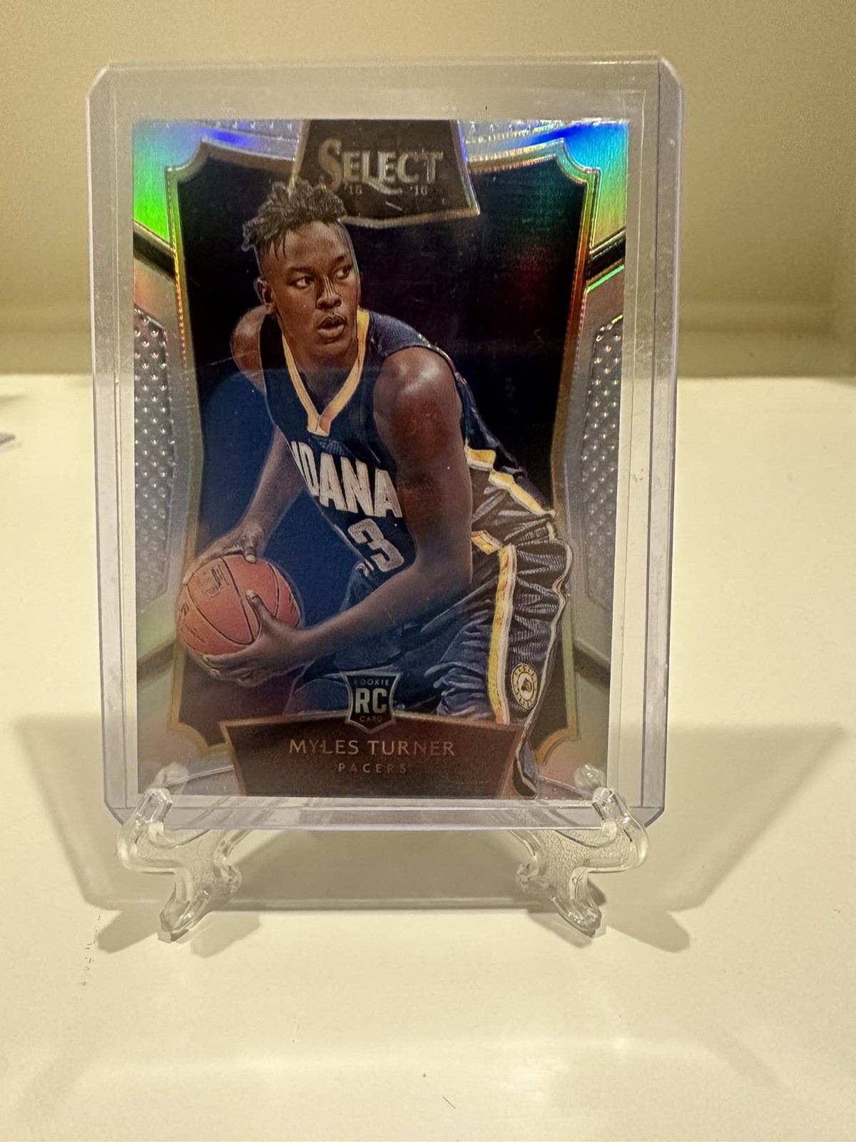 2015-16 Panini Select Concourse Silver Prizm Rookie Myles Turner #8