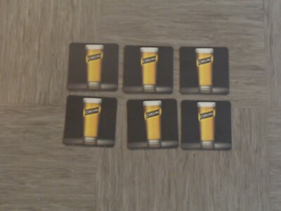 6 Carling Lager Bierdeckel