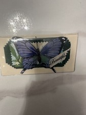 BUTTERFLY CHECKBOOK COVER- NEW- GREAT STOCKING STUFFER