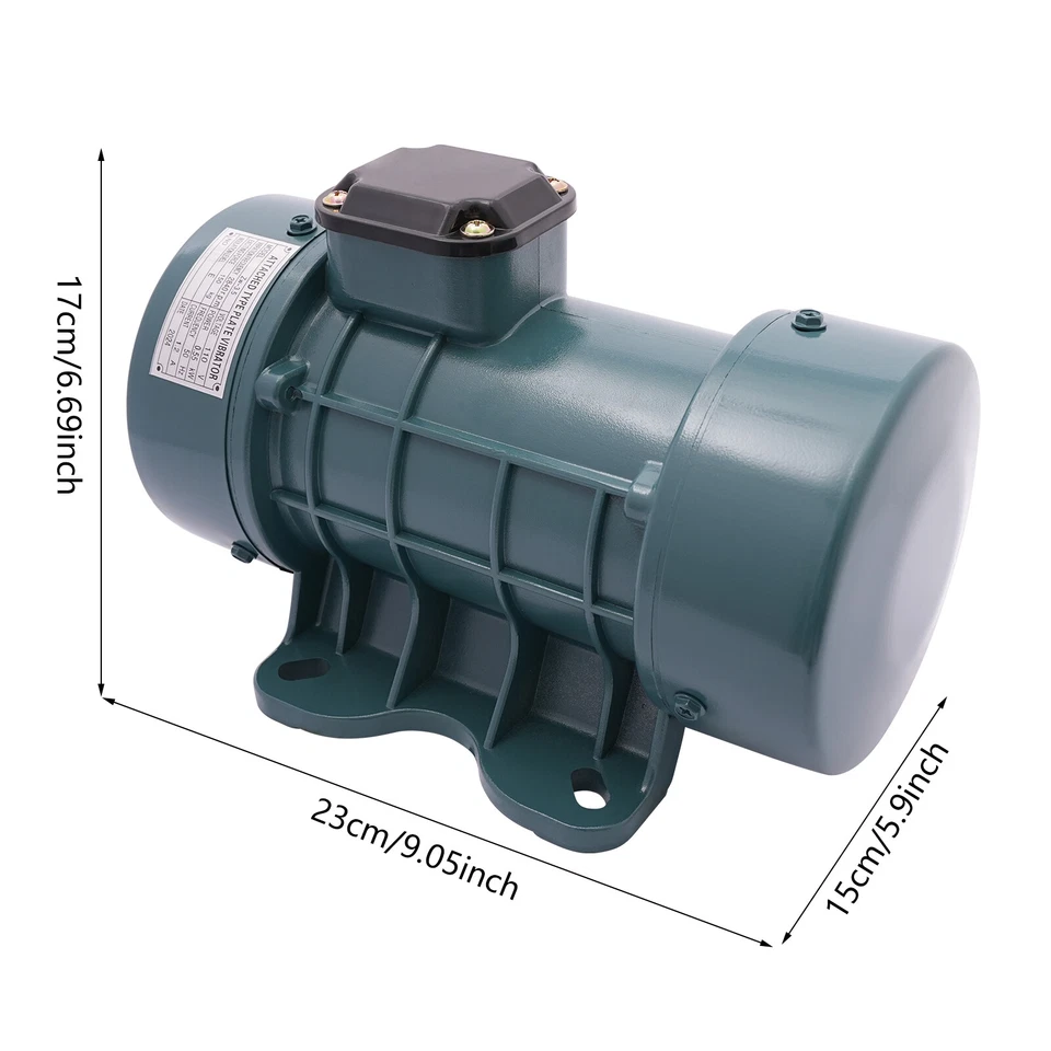 Motor Vibrador Eléctrico Hormigón Cemento Vibración Asíncrona Motor Industrial Foto 2 de 4