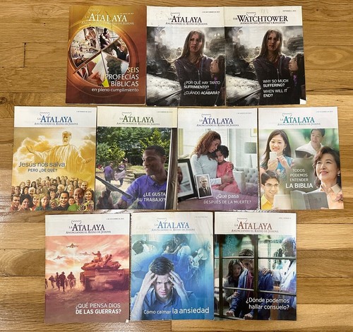Lot Of 10 La Atalaya Spanish WATCHTOWER Jehovah's Witness Journal 2011-2016