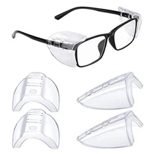 2 Pairs Side Shields Prescription Glasses Safety Glasses Side Shields Eye Protec
