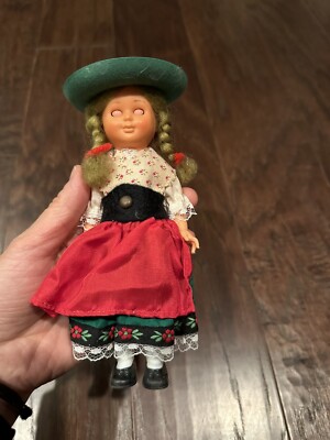 Vintage Germany Nationality Doll with Blinking Eyes