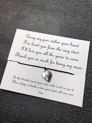 Geschenk vom Haustier, Muttertagsgeschenk vom Hund/Katze, sentimentales Geschenk für Besitzer