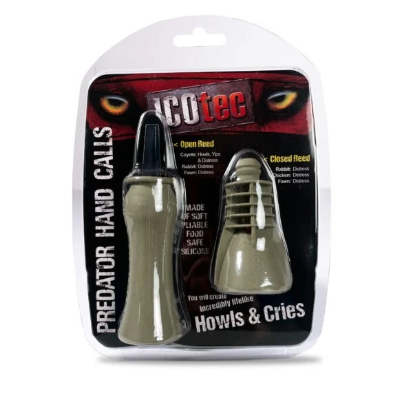 ICOtec Predator Hand Call Pair Calling Coyote Bobcat Open Reed Close Reed - Image 2 of 2
