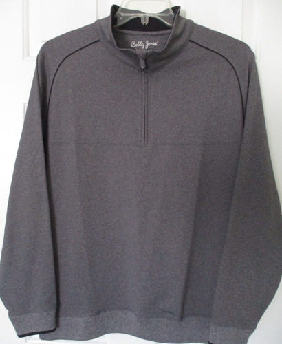 Bobby Jones H2O Mens L/S 1/4 Zip Gray Stretch Golf Sweater NWOT - Size XL - Picture 2 of 4