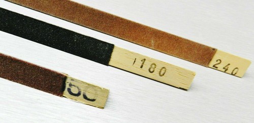 Emery Sanding Stick 3-Square Assortment 3 Grits Abrasives (150 180 240) German - Picture 4 of 6