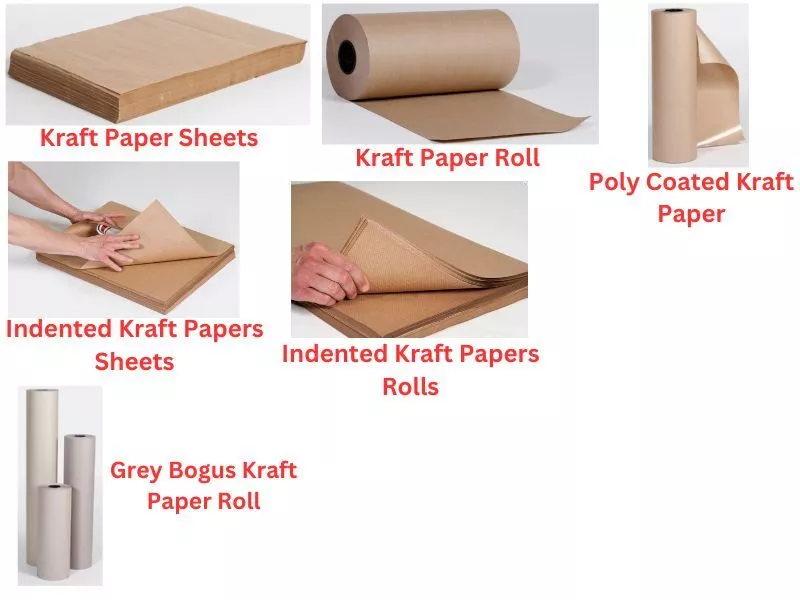 Kraft Paper Rolls PICK YOUR SIZE Bogus Indented Sheets