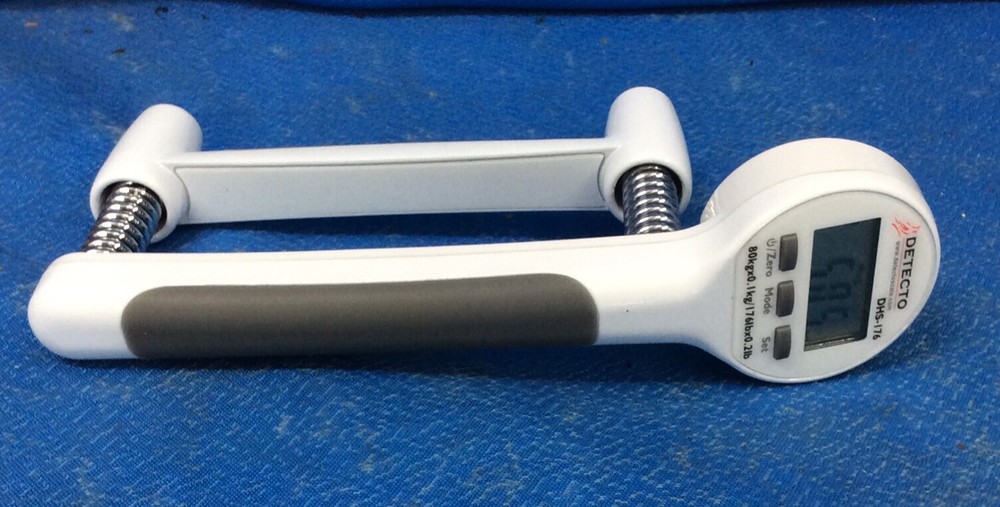 Detecto DHS-176 Digital Handgrip Dynamometer 176 lb Capacity -CLEAN-