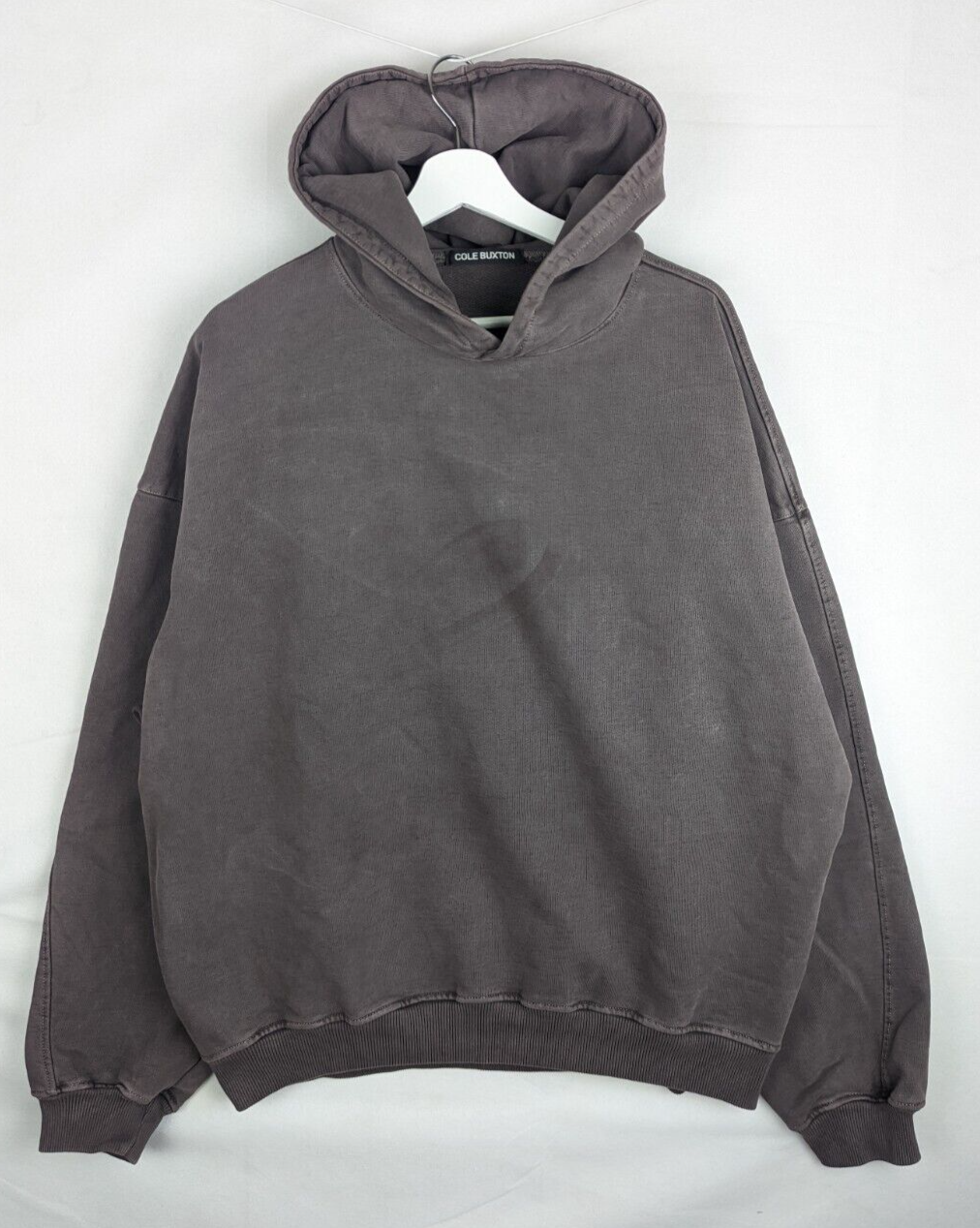 COLE BUXTON WARM UP HOODIE WASHED BROWN 