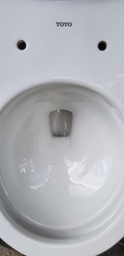 Toto C453CUFG#03 Drake II Round ADA Height Toilet Bowl Only Bone. FAST/FREE SHIP - Picture 3 of 11