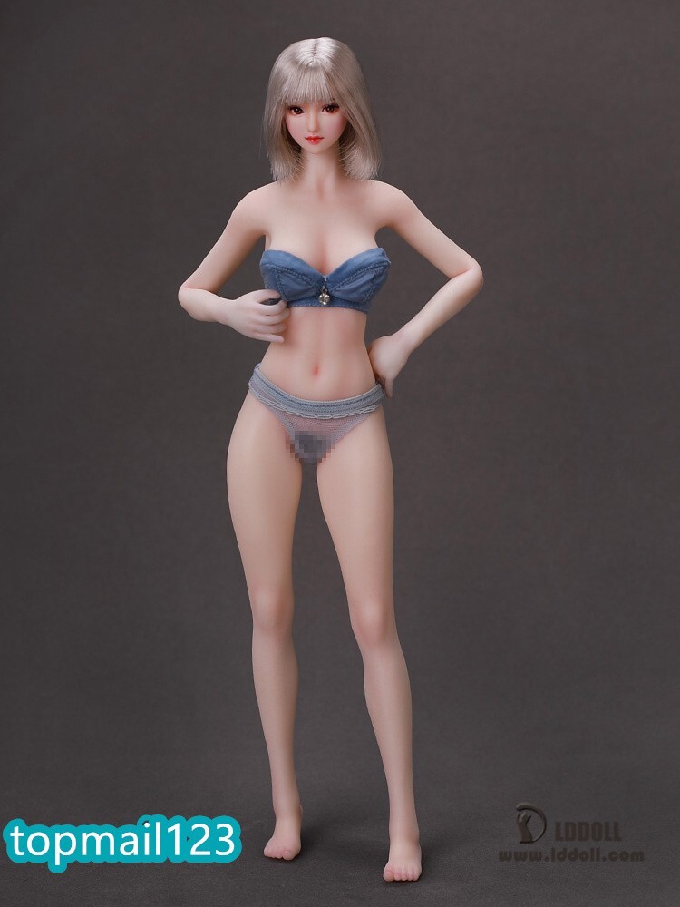 LDDOLL 28M 1/6 Niña Cuerpo Sin Costuras Hueso de Acero Para 12" Mujer Figura de Acción Cabeza
