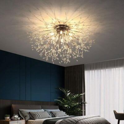 #ad led chandelier Living room bedroom firework pendant lights ceiling lamps $143.16