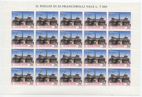 VATICANO 1993 MONUMENTI in fogli (10) MNH** - Picture 3 of 10
