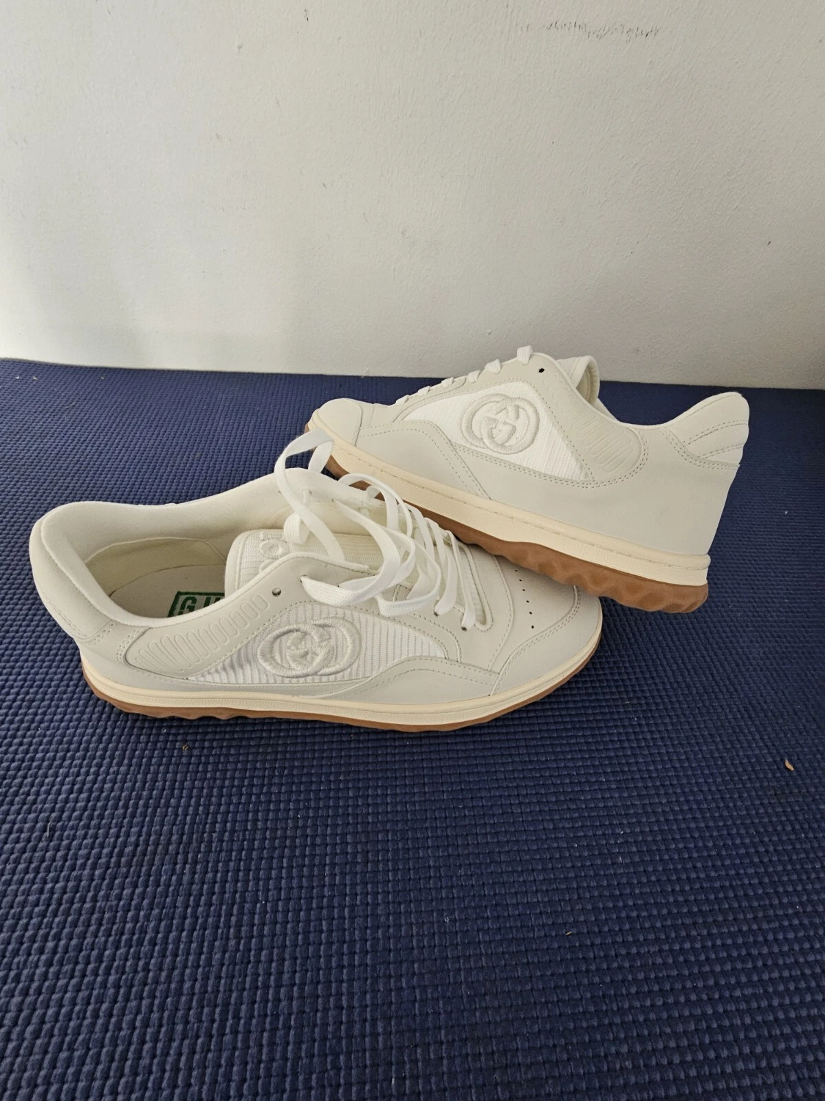 Baskets basses femme Gucci Mac 80 cuir blanc UEA taille 9