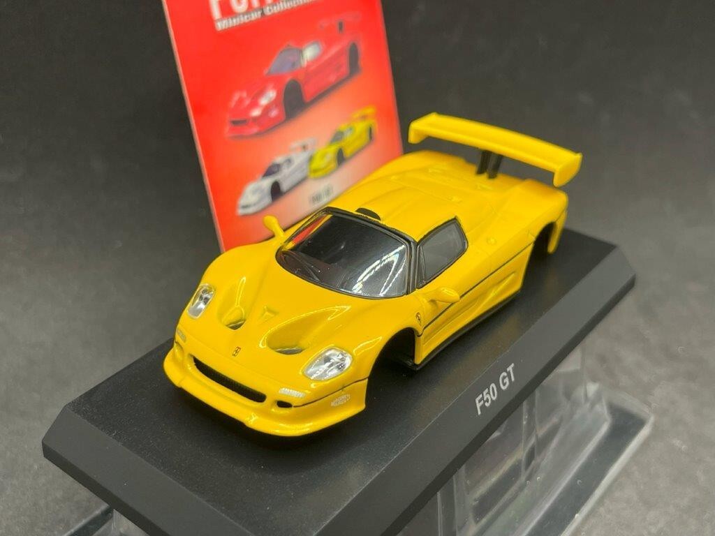 1/64 Kyosho Ferrari Collection 10 F50 GT Yellow diecast