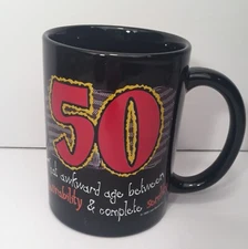 50 That Awkward Age Birthday Celebration Coffee Mug Gag Party Gift