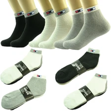 Wholesale Mix Color Tom Men's Ankle Quarter Sport Socks Cotton Size 9-11 10-13