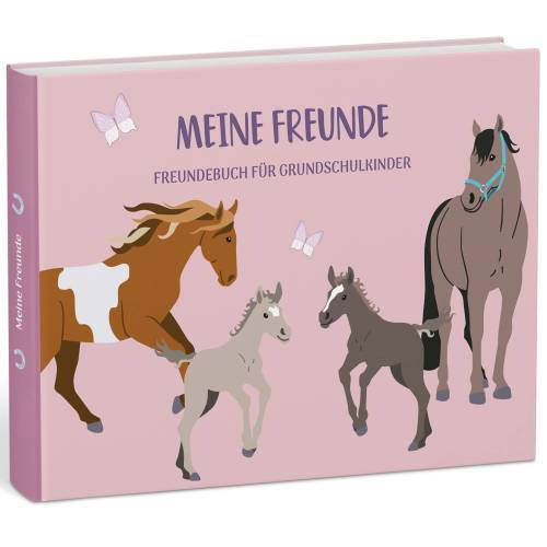 mintkind® „Meine Schulfreunde“ Freundebuch Schule Mädchen und Jungen Pferde Desi - Bild 1 von 1