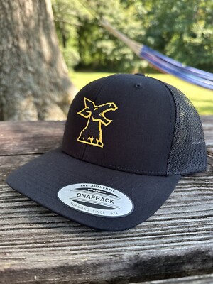 Timberjack Logging Equipment Hat.Yupoong 6606.fit Like Richardson 112.black