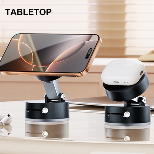 Vacuum Magnetic Suction-Cup Car Phone Holder Stand Car Mount Foldable Holder - Picture 2 of 12