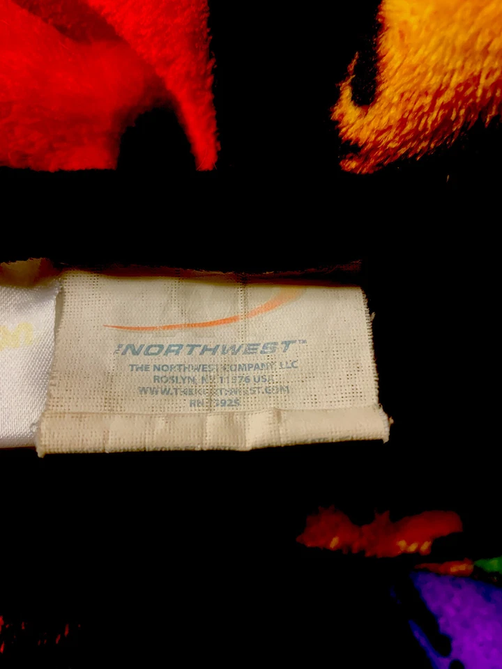 Manta X-Treme Turtles TMNT Northwest Nickelodeon 48" X 36"" - Usada en Excelente Condición Foto 2 de 2