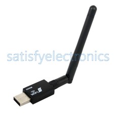 1x 300Mbps Wireless USB Network Card WiFi Adapter with Antenna WPS Button