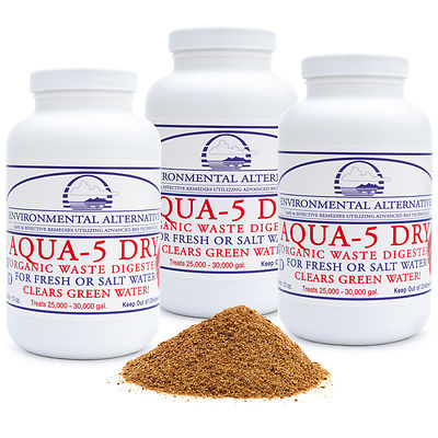 Set 3x AQUA 5 DRY Filterbakterien Bio Teichbakterien 450 m³ Filter Starter Koi