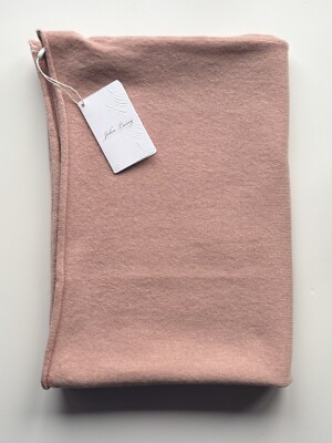100% reines Kaschmir John Laing asymmetrischer Poncho Blush Pink Finch UVP 499£