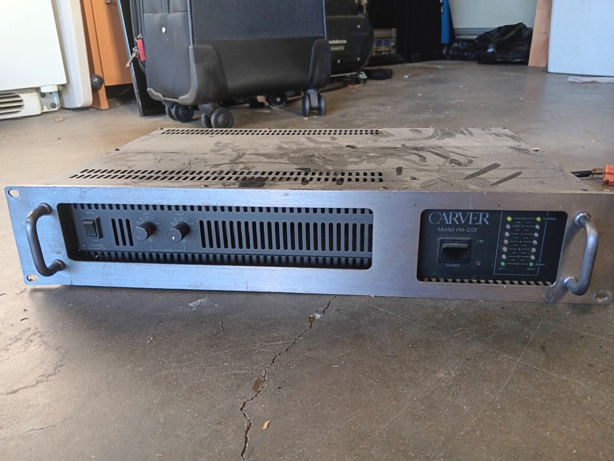カーバー CARVER PM-2.0t 業務用パワーアンプ Carver PM 2.0t magnetic field stereo power amplifier 1,200 watts