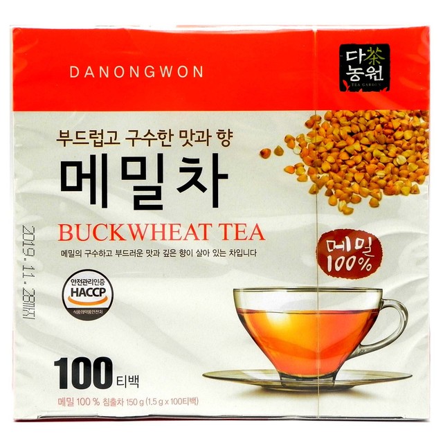 Korean Danongwon Tartary Buckwheat Tea 200tea Bag (100t X 2 Box) for
