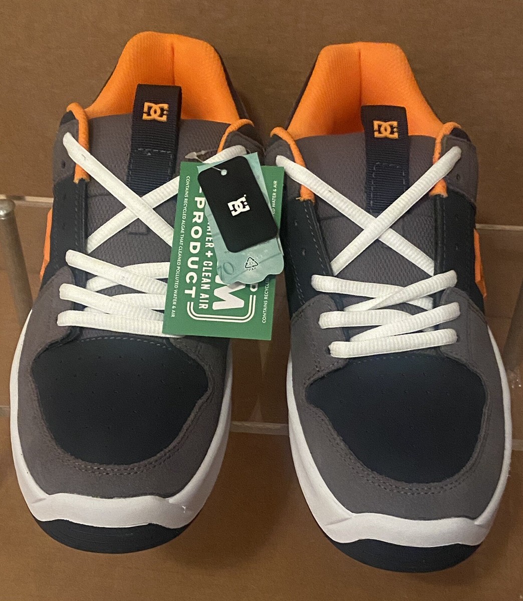 Men\'s DC Lynx Zero Shoes Navy Orange Skateboarding Sneakers Size 9.5 DC Shoes - Lynx Zero Shoes - Brown / Brown / Orange  main image 3