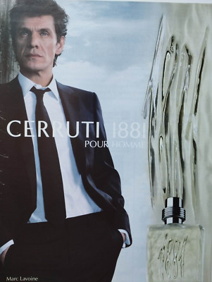 Vintage Print Ad !! '' Cerruti 1881 Perfume for Men ''Marc Lavoine .