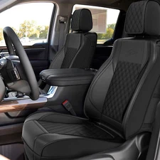 For Chevrolet Silverado GMC 1500 2500HD 3500HD Leather Car Seat Cover 5-Seat Set