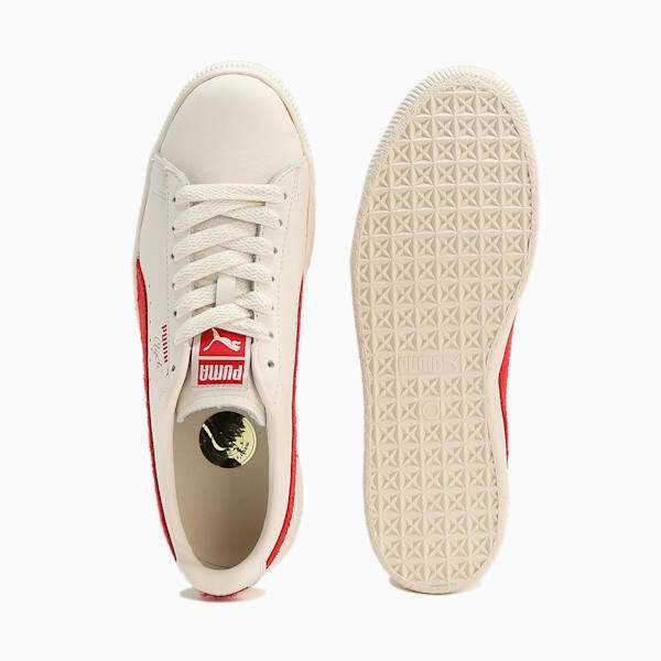 スニーカー ^PUMA^ The Never One III Clyde Warm White White 39648901 396 PUMA Clyde Neverworn III Warm White Club Red Vintage 396489