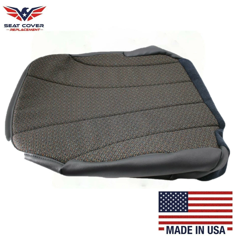 1999 2000 2001 Chevy Silverado Work Truck Driver Bottom Cloth Fabric Seat Cover Foto 3 de 4