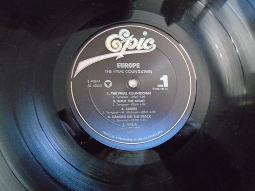 1986 Europe The Final Countdown Record Vinyl 33 RPM 12" LP FE 40241 VG+ Shrink - Picture 6 of 9