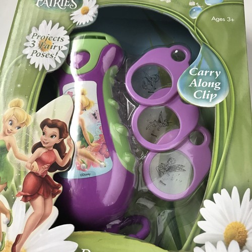 DISNEY FAIRIES PROYECTOR LUZ 3 Poses de Hadas Nuevo en Caja Clip de Transporte - Imagen 6 de 7