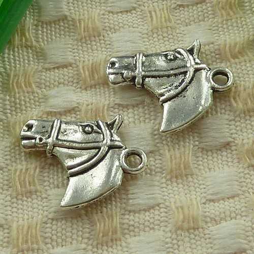 150 Pcs Tibetan Silver Horse Head Charms Pendant21X16MM S3681 DIY Jewelry Making - Picture 5 of 6