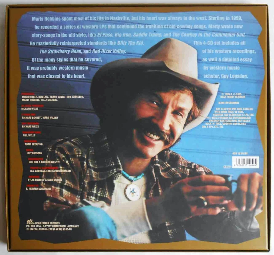 4 CD Box Marty Robbins: Under Western Skies (Bear Family) D 1995 - Bild 2 von 4