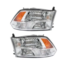 Headlights For Dodge Ram 1500 2500 3500 2009-2018 Passenger&Driver Side Halogen