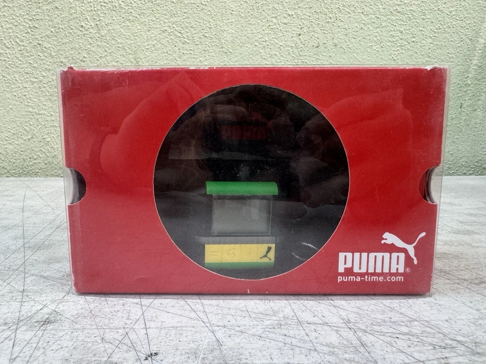 Reloj digital Puma Access esfera negra/amarilla/verde unisex PU910501010 RARO NUEVO Foto 2 de 4