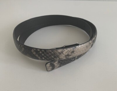 ZARA Snake Pattern Faux Leather Stylish Belt - Size M | eBay