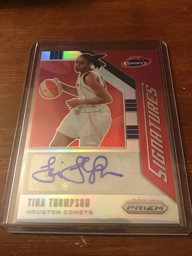 Tina Thompson 2020 WNBA Prizm Silver Signatures Auto - Houston Comets
