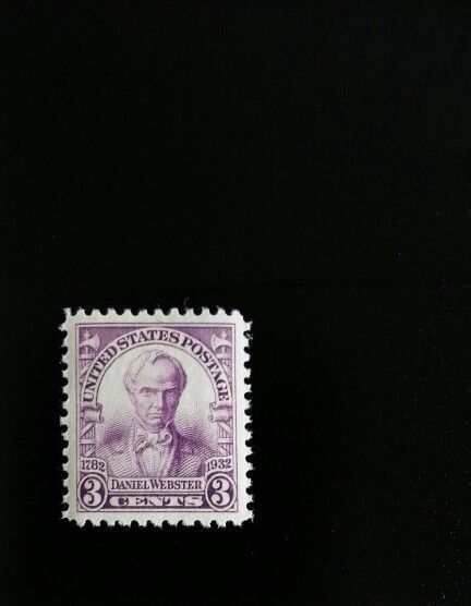 1932 3c Daniel Webster, Statesman Scott 725 Mint F/VF N 1932 3c Daniel Webster, Statesman Scott 725 Mint F/VF N