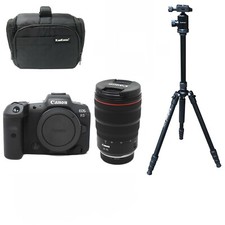 Canon EOS R5 Mirrorless Camera + RF 24-70mm f/2.8L IS USM Lens + Bag + Tripod