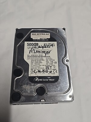 Western Digital Caviar Black 500GB 3.5'' SATA Hard Disk Drive ~ WD5001AALS-00L3B2