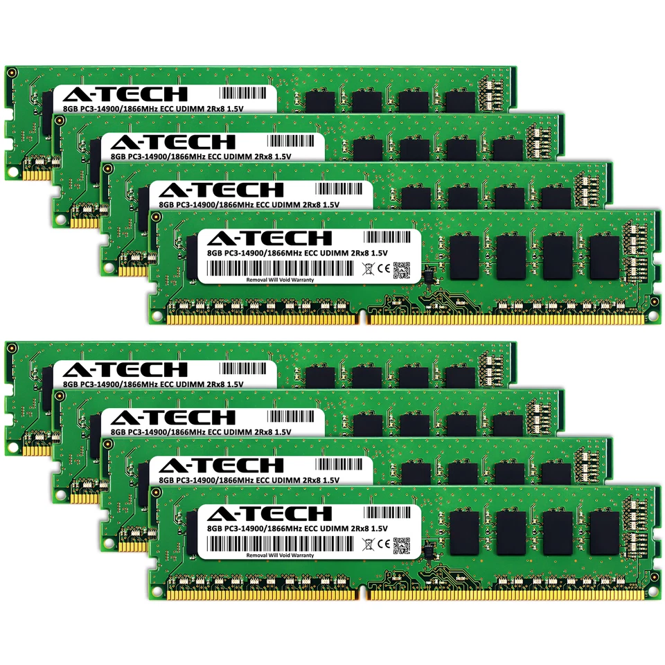 64GB 8x 8GB PC3-14900E ECC UDIMM ASUS RS700-E7/RS8 RS700-X7-PS4 Memory RAM - Image 2 of 4