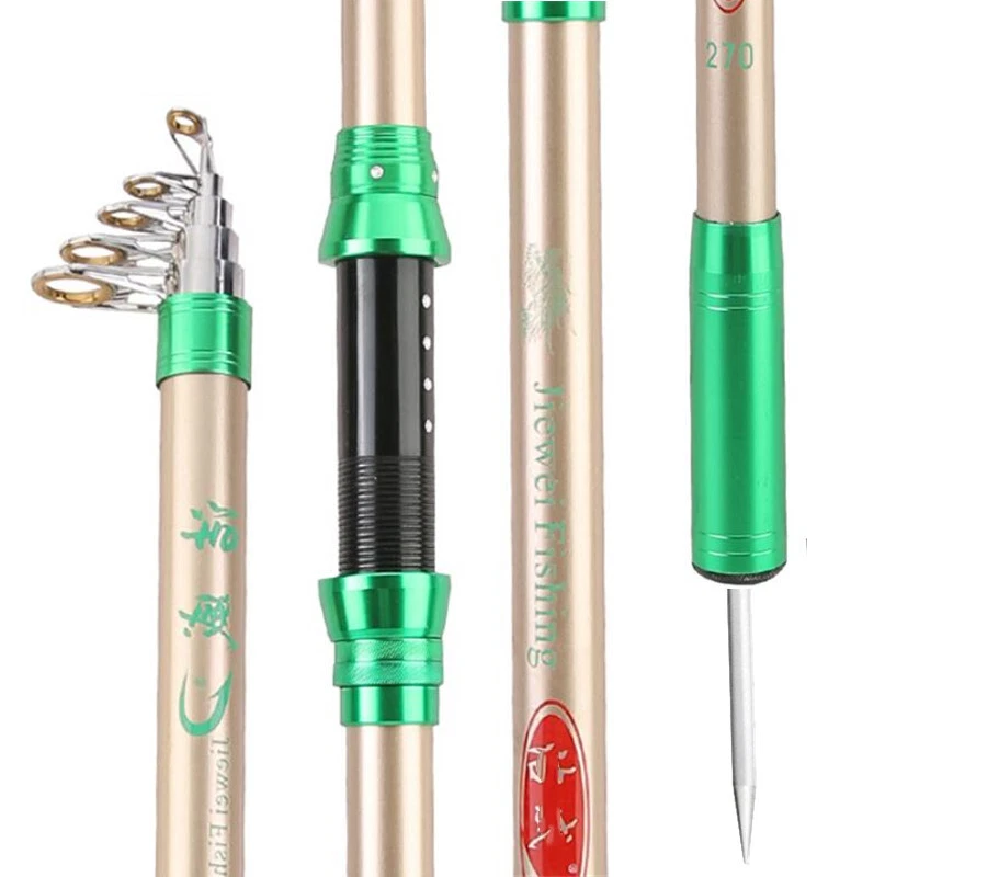 Cañas de pescar telescópicas de fibra de carbono de 2,1 M-3,6 M Foto 2 de 4