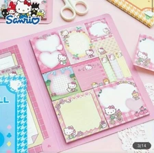Sanrio Post-its Note Pad School Supplies Office Hello Kitty Pink